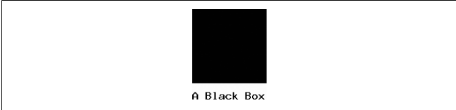 The black box image with added text