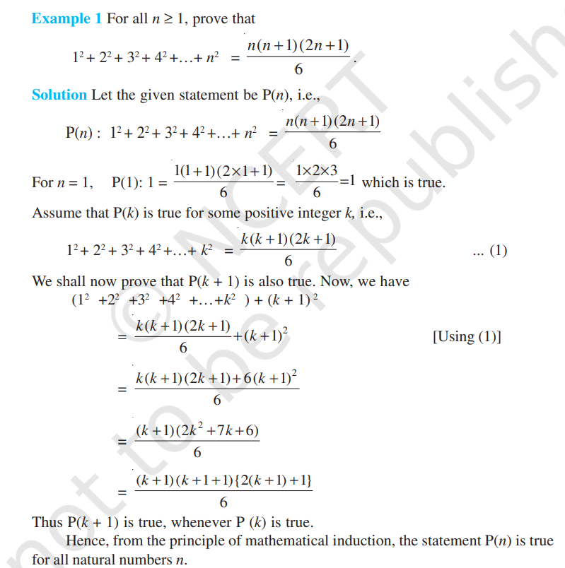 Example of Mathematical Induction